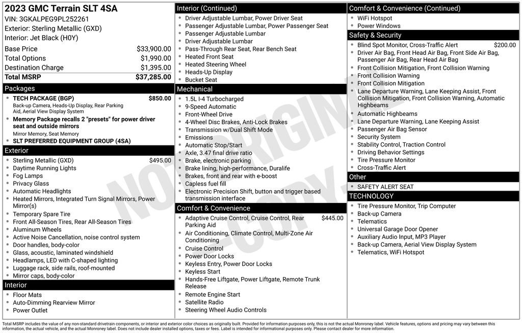 Used 2023 GMC Terrain SLT w/ Tech Package image 6