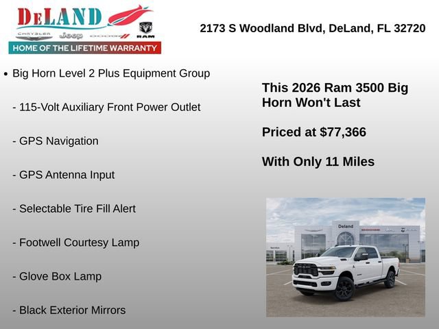 New 2026 RAM 3500 Big Horn AWD/4WD image 18