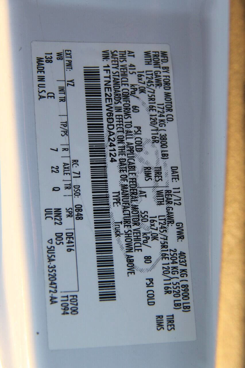 Used 2013 Ford E-250 and Econoline 250 E 250 3dr Cargo Van w/ PWR Group image 39