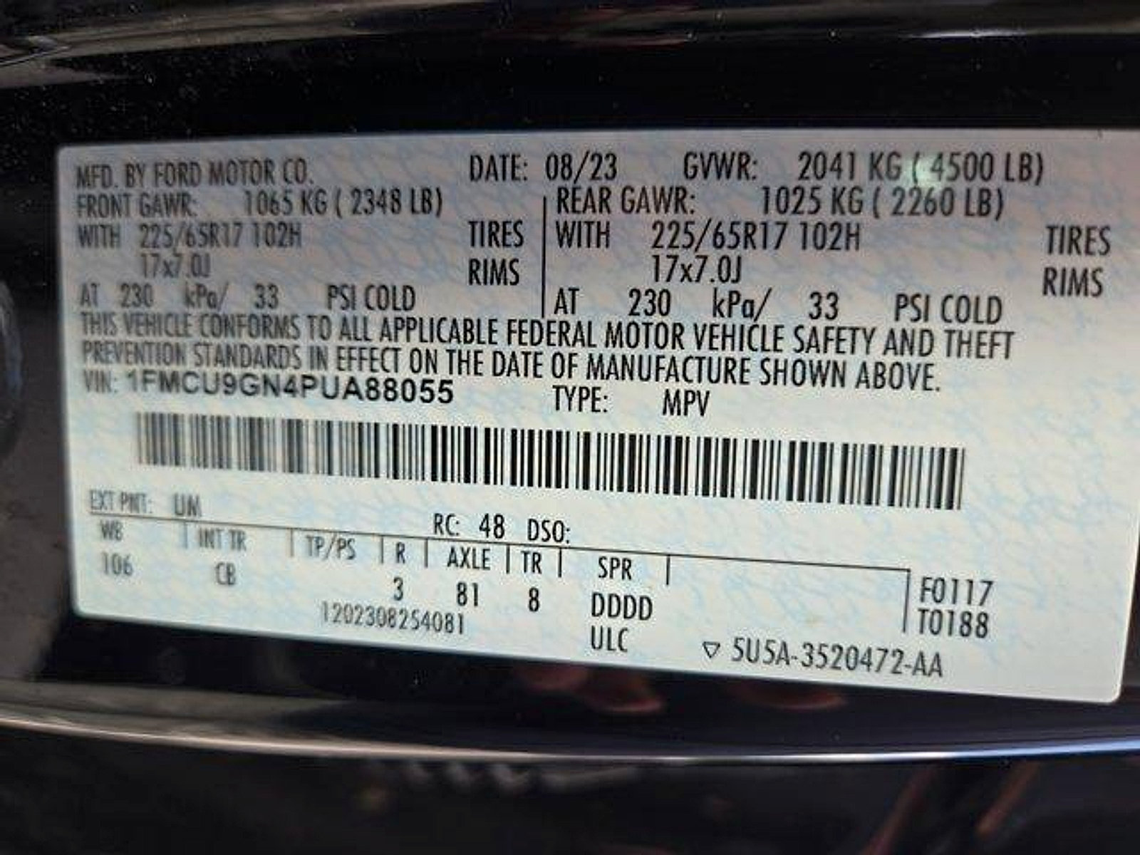 Certified 2023 Ford Escape Active AWD/4WD image 27