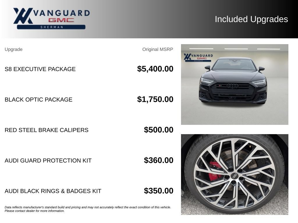 Used 2021 Audi S8 L w/ S8 Executive Package AWD/4WD image 9