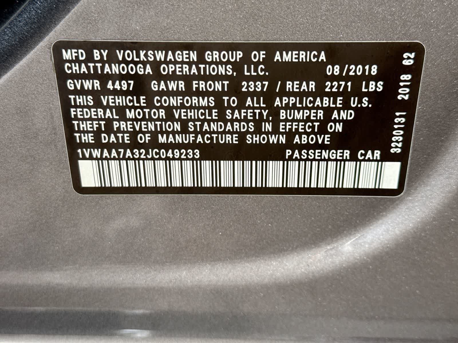 Used 2018 Volkswagen Passat 2.0T R-Line FWD image 42