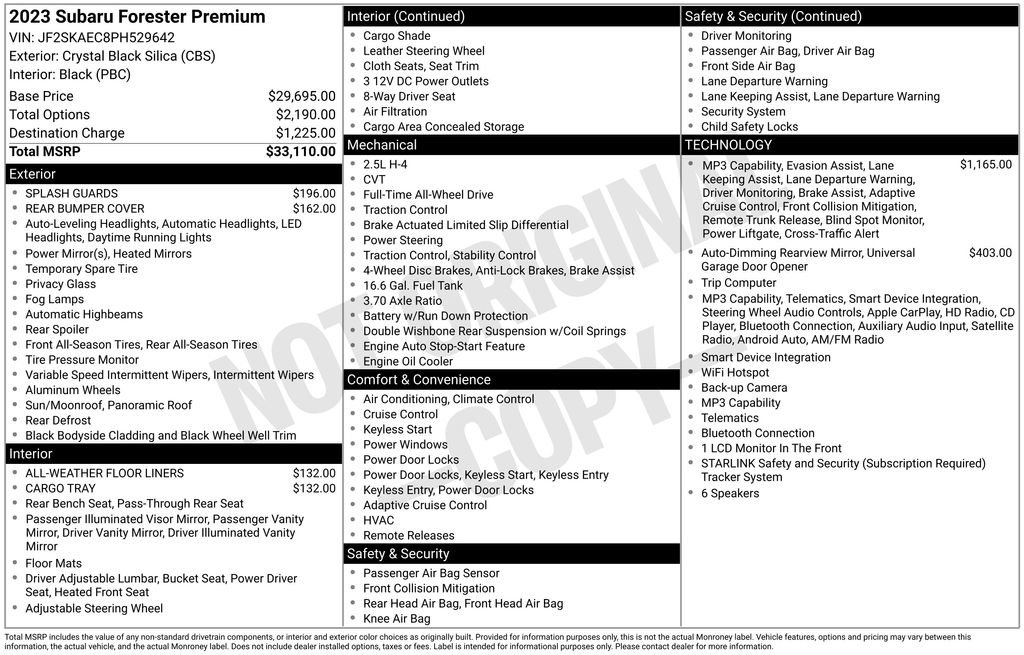 New 2023 Subaru Forester Premium AWD/4WD image 34
