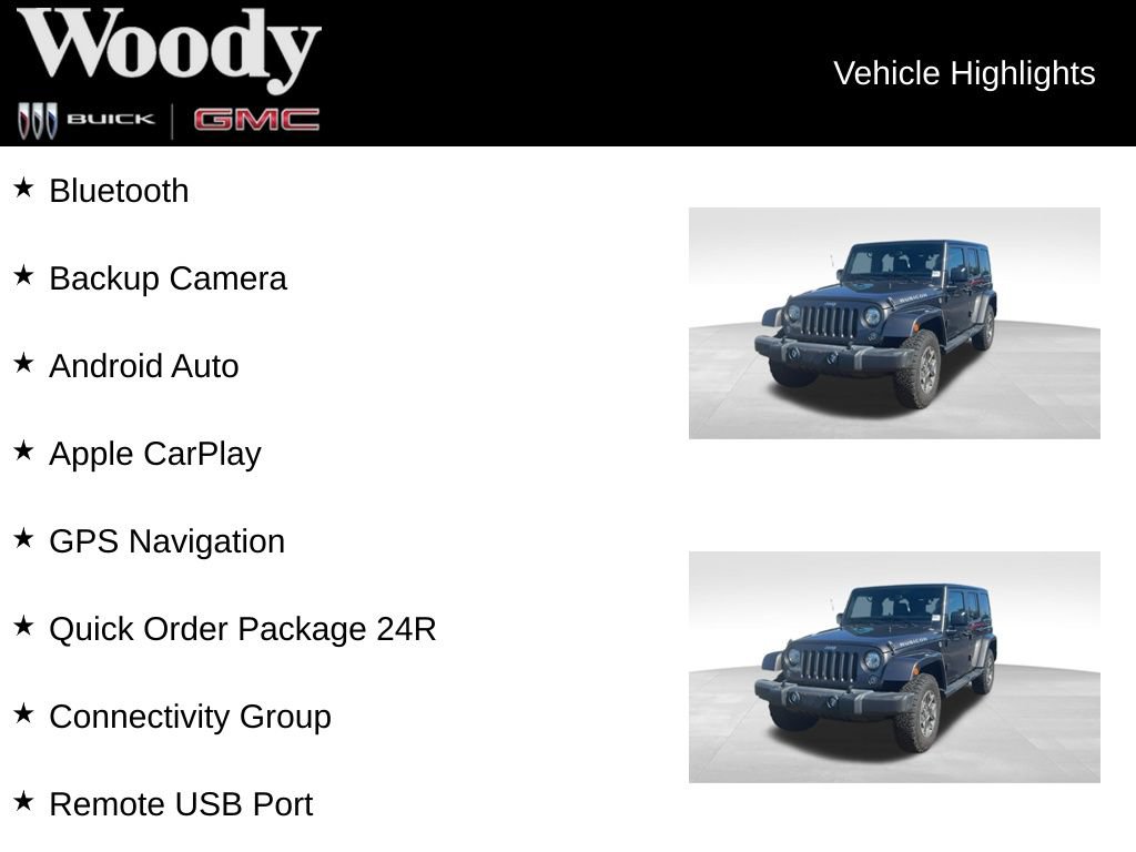 Used 2017 Jeep Wrangler Unlimited Rubicon w/ Connectivity Group AWD/4WD image 3