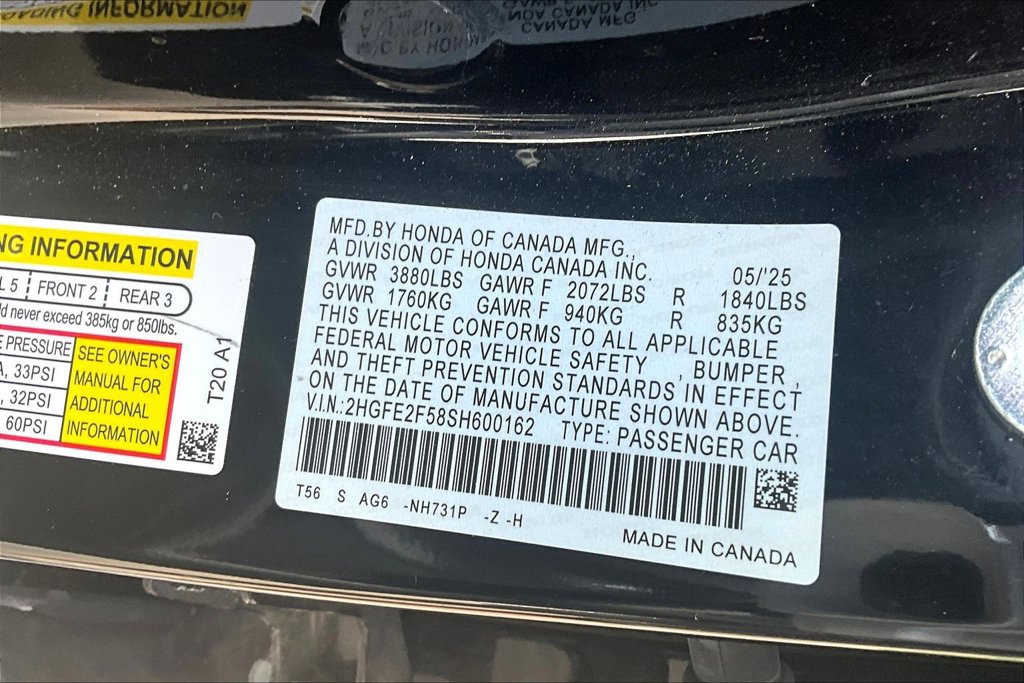 Used 2025 Honda Civic Sport image 17