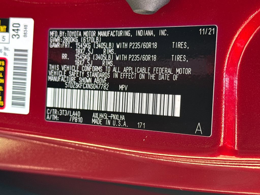 Used 2022 Toyota Sienna Limited AWD/4WD image 51