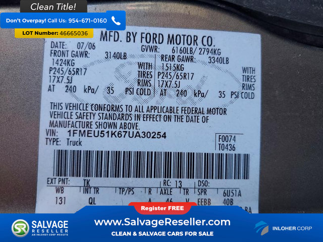 Used 2007 Ford Explorer Sport Trac XLT AWD/4WD image 16