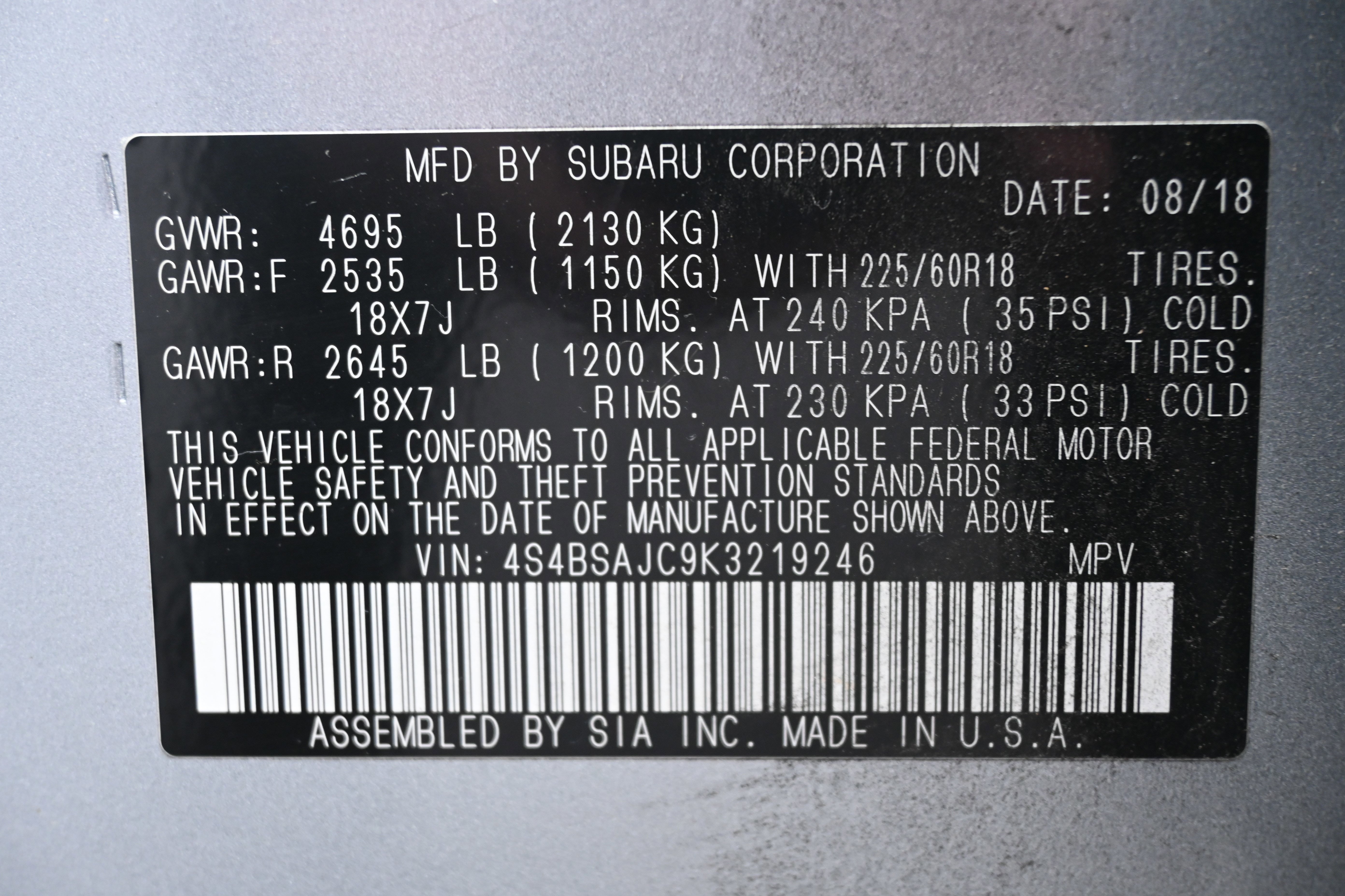 Used 2019 Subaru Outback 2.5i Limited image 35