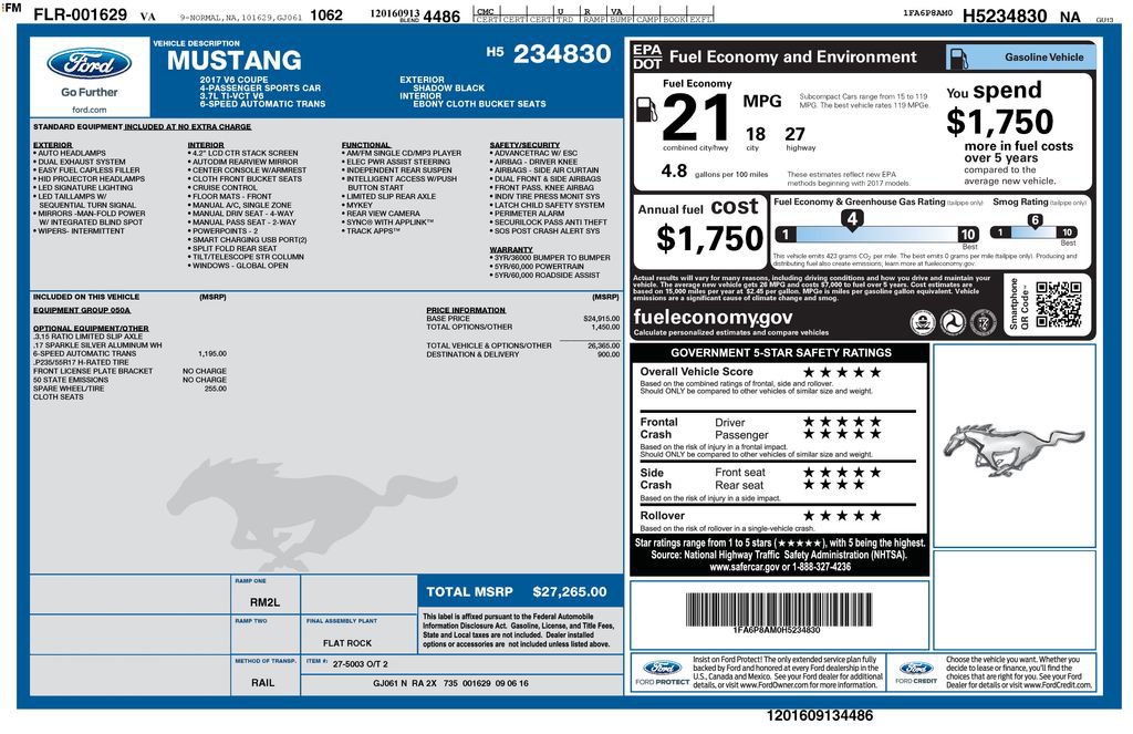 Used 2017 Ford Mustang Coupe image 6