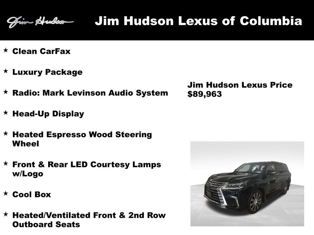 Certified 2021 Lexus LX 570 4WD w/ Luxury Package image 3