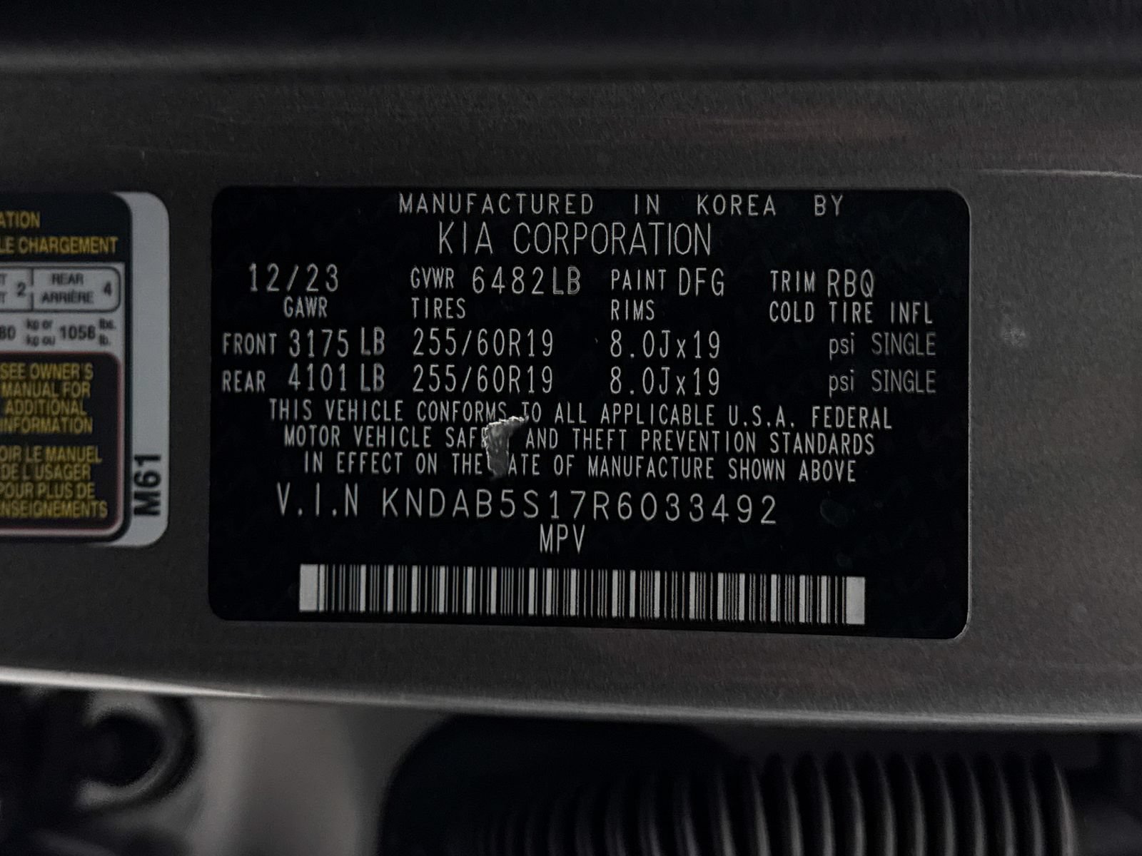 Certified 2024 Kia EV9 Light Long Range RWD image 41
