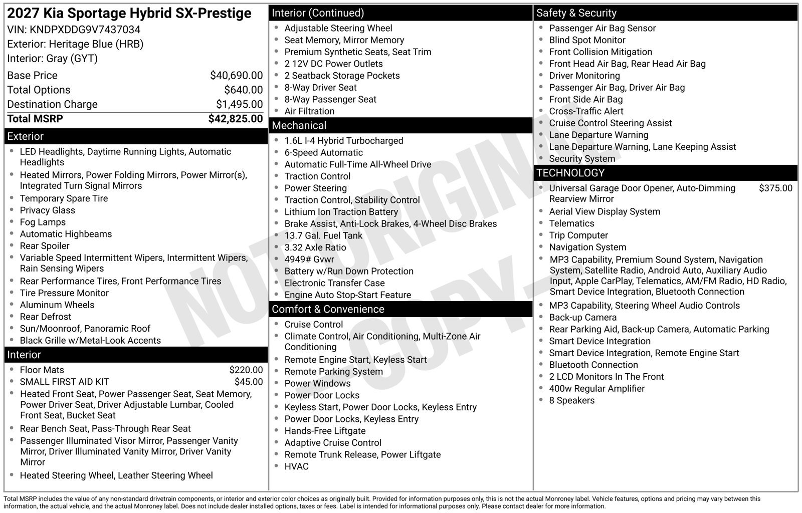 New 2027 Kia Sportage SX Prestige AWD/4WD image 31
