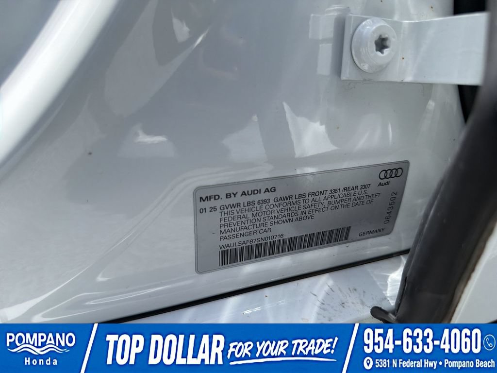 Used 2025 Audi S8 w/ Executive Package AWD/4WD image 34