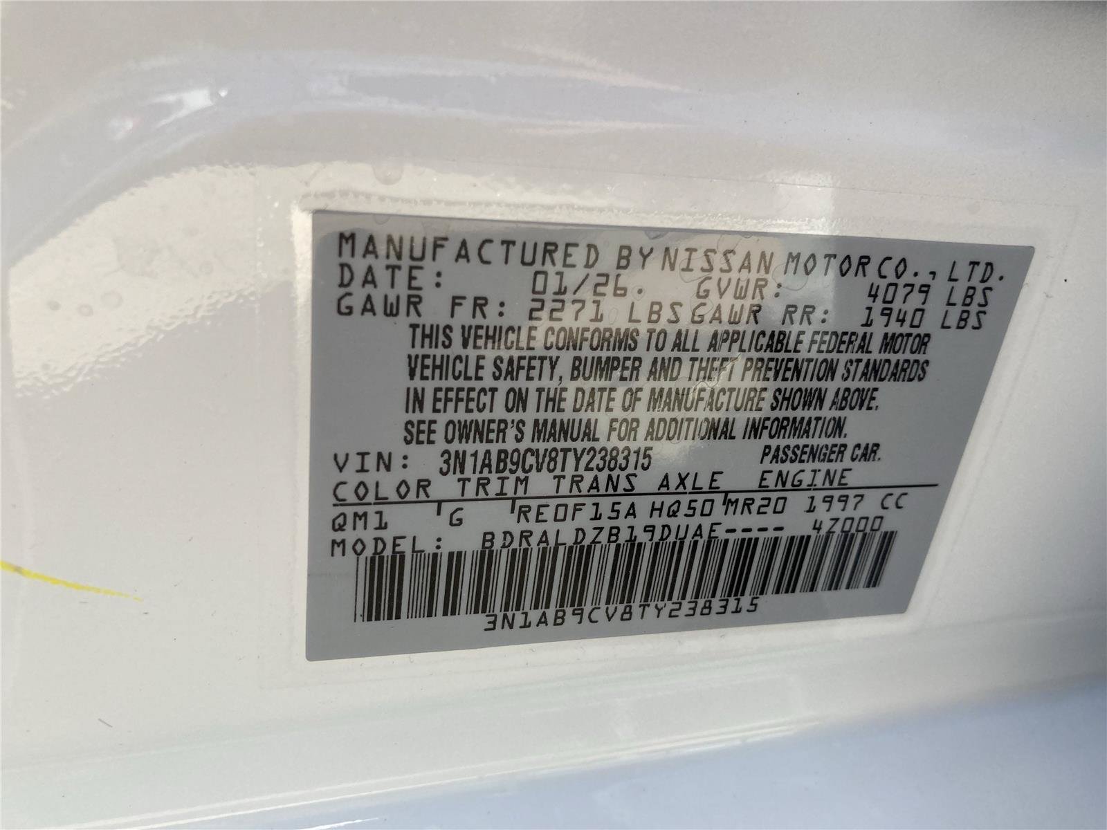 New 2026 Nissan Sentra SV w/ SV Convenience Package FWD image 31