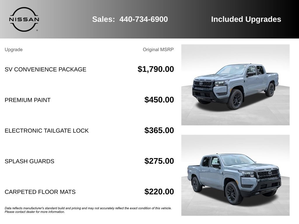 New 2026 Nissan Frontier SV w/ SV Convenience Package AWD/4WD image 7