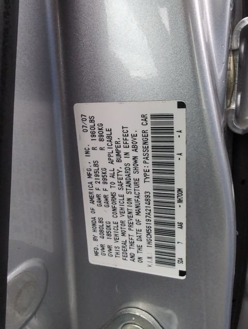 Used 2007 Honda Accord VP image 18