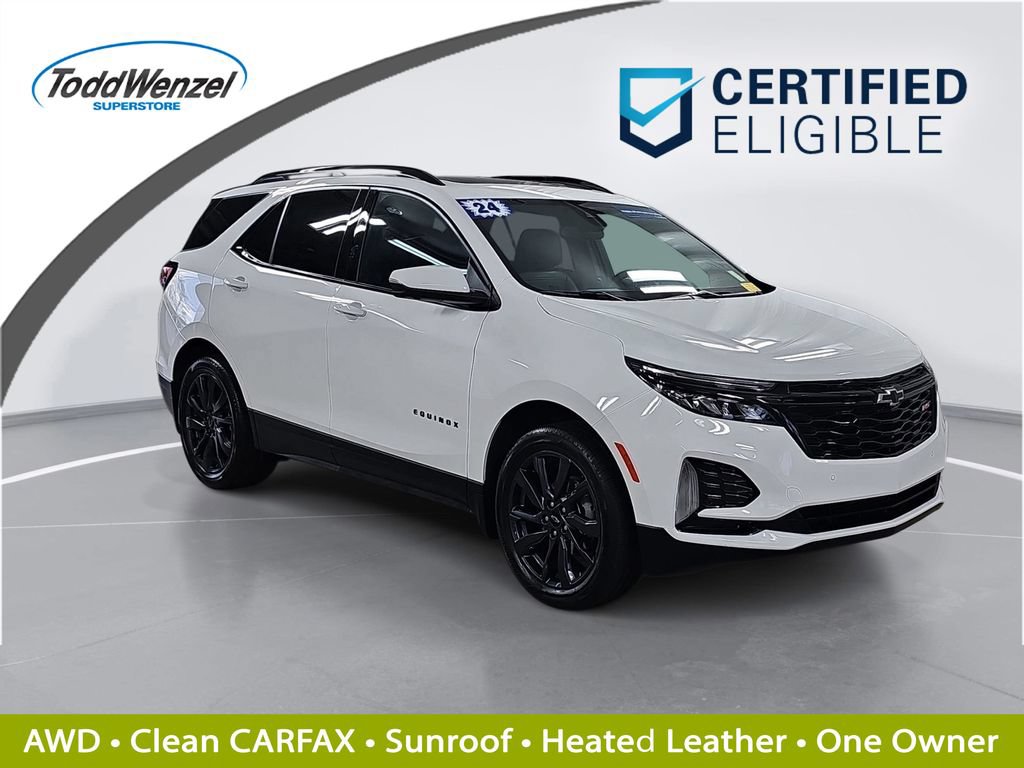 Certified 2024 Chevrolet Equinox RS w/ RS Leather Package AWD/4WD image 1