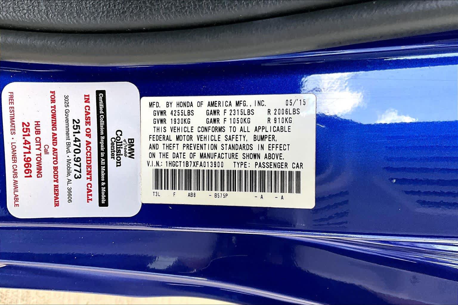 Used 2015 Honda Accord EX image 35