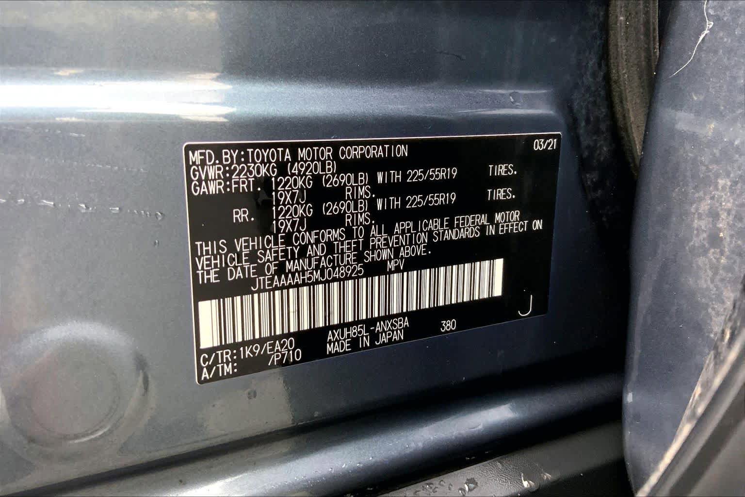 Used 2021 Toyota Venza Limited AWD/4WD image 36