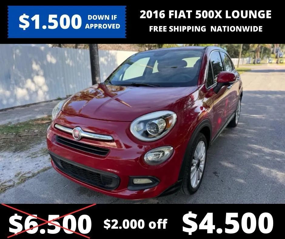 Used 2016 FIAT 500X Lounge FWD image 1