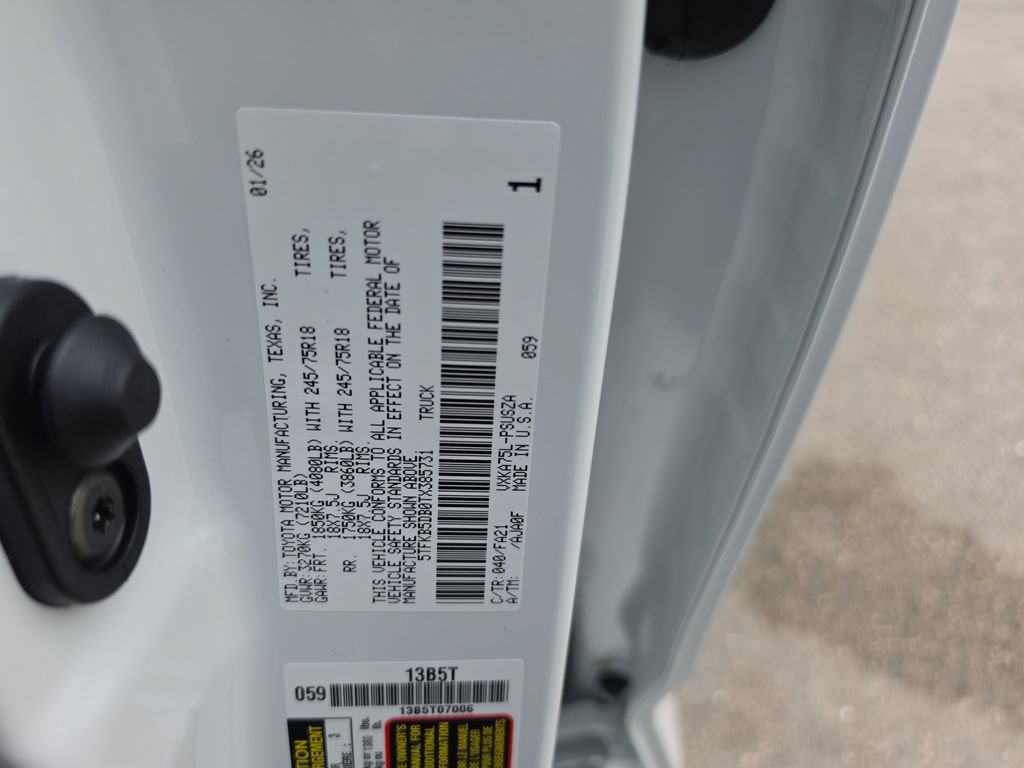 Certified 2026 Toyota Tundra SR AWD/4WD image 30