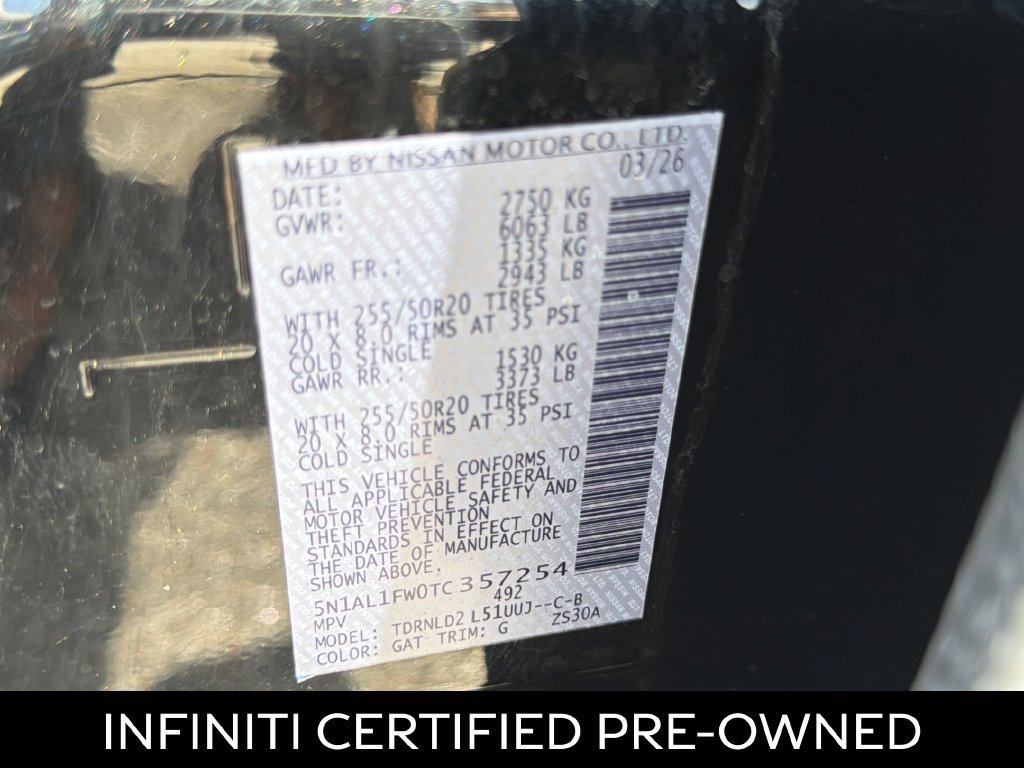 Certified 2026 INFINITI QX60 Sport w/ Dark Cargo Package AWD/4WD image 27