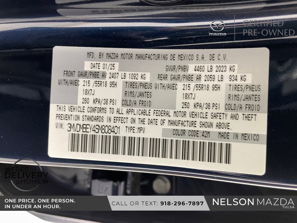 Certified 2025 MAZDA CX-30 2.5 Turbo w/ Premium Plus Pkg image 54