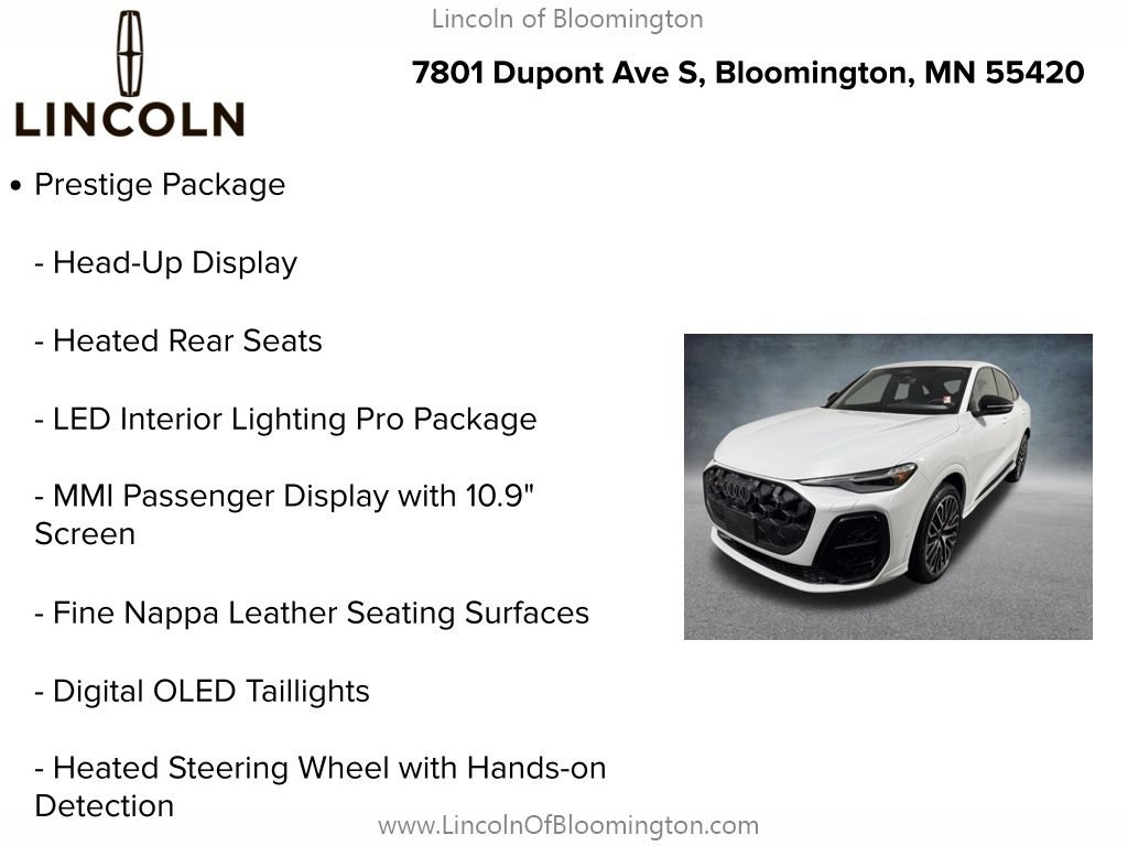 Used 2025 Audi SQ5 Prestige w/ Prestige Package AWD/4WD image 9