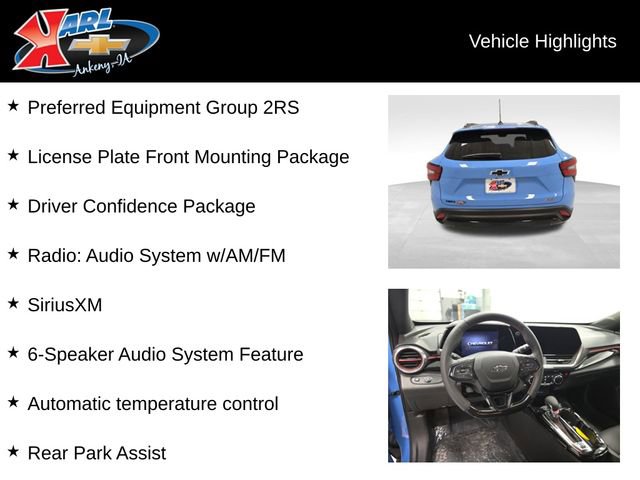 Certified 2024 Chevrolet Trax RS w/ Driver Confidence Package image 2
