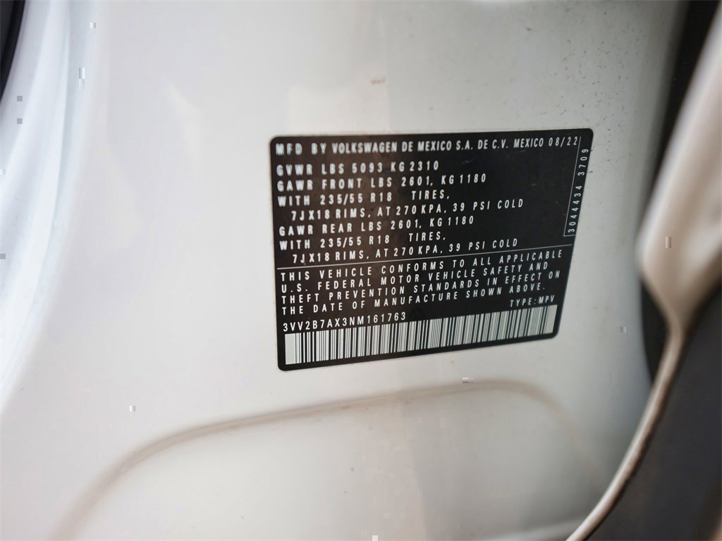 Certified 2022 Volkswagen Tiguan SE image 29