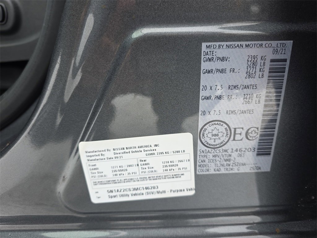 Used 2021 Nissan Murano SL image 38