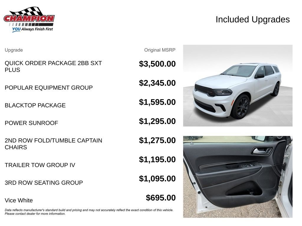 Used 2021 Dodge Durango SXT AWD/4WD image 4