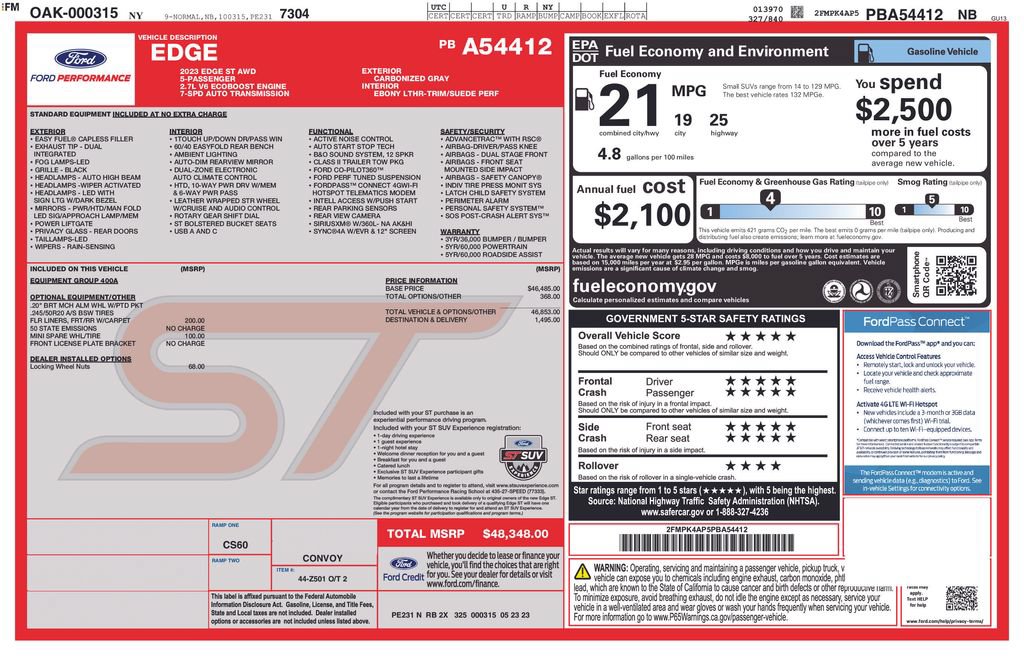 Certified 2023 Ford Edge ST AWD/4WD image 36