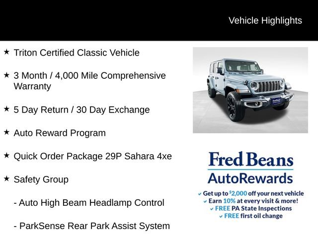 Used 2025 Jeep Wrangler Unlimited Sahara w/ Safety Group AWD/4WD image 4