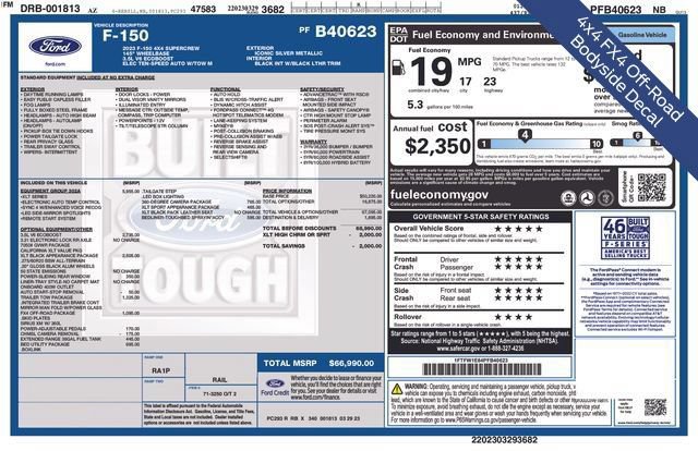 Used 2023 Ford F150 XLT w/ Equipment Group 302A High AWD/4WD image 35