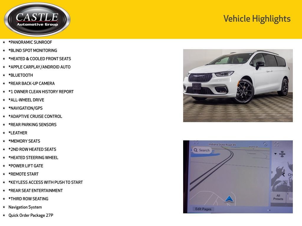 Used 2023 Chrysler Pacifica Limited w/ Uconnect Theater Family Group image 3