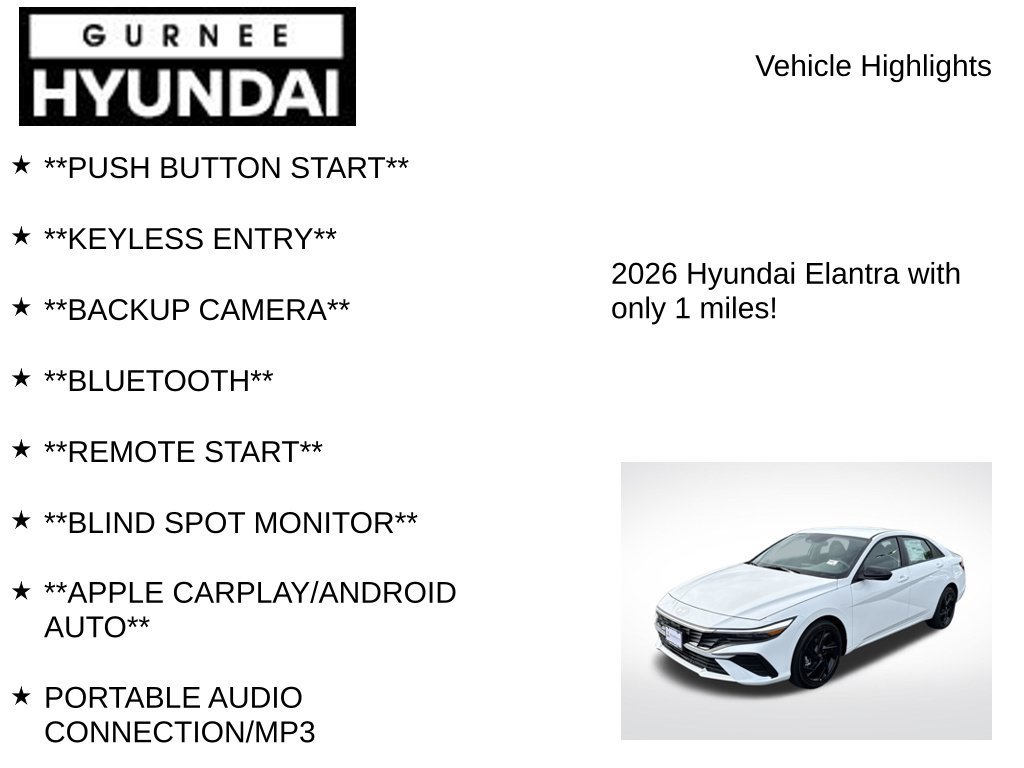 New 2026 Hyundai Elantra Sport FWD image 9