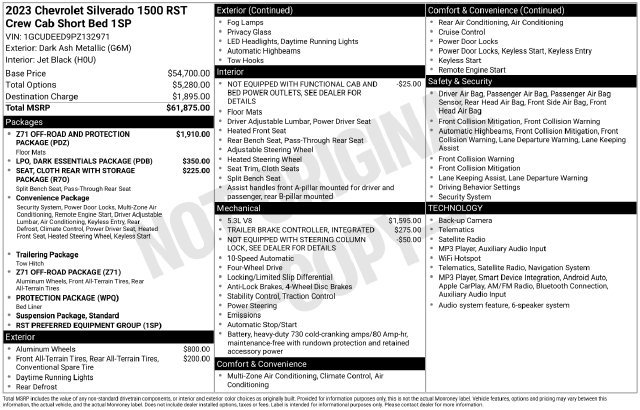 Used 2023 Chevrolet Silverado 1500 RST AWD/4WD image 37