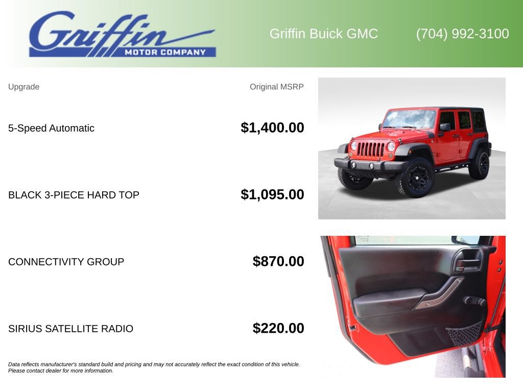 Used 2018 Jeep Wrangler Unlimited Sport w/ Connectivity Group AWD/4WD image 6
