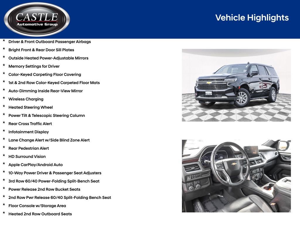 Used 2023 Chevrolet Tahoe LT w/ Luxury Package AWD/4WD image 10