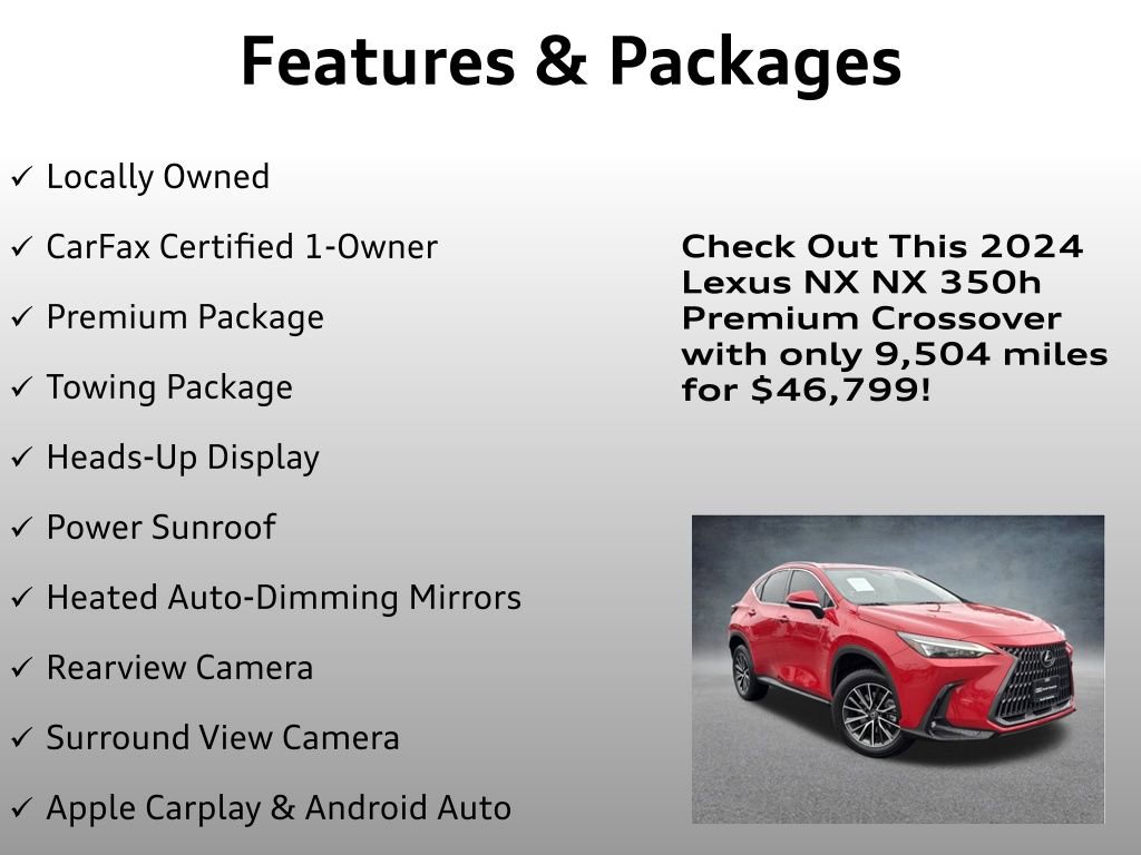Used 2024 Lexus NX 350h 350h Premium w/ Vision Package image 4