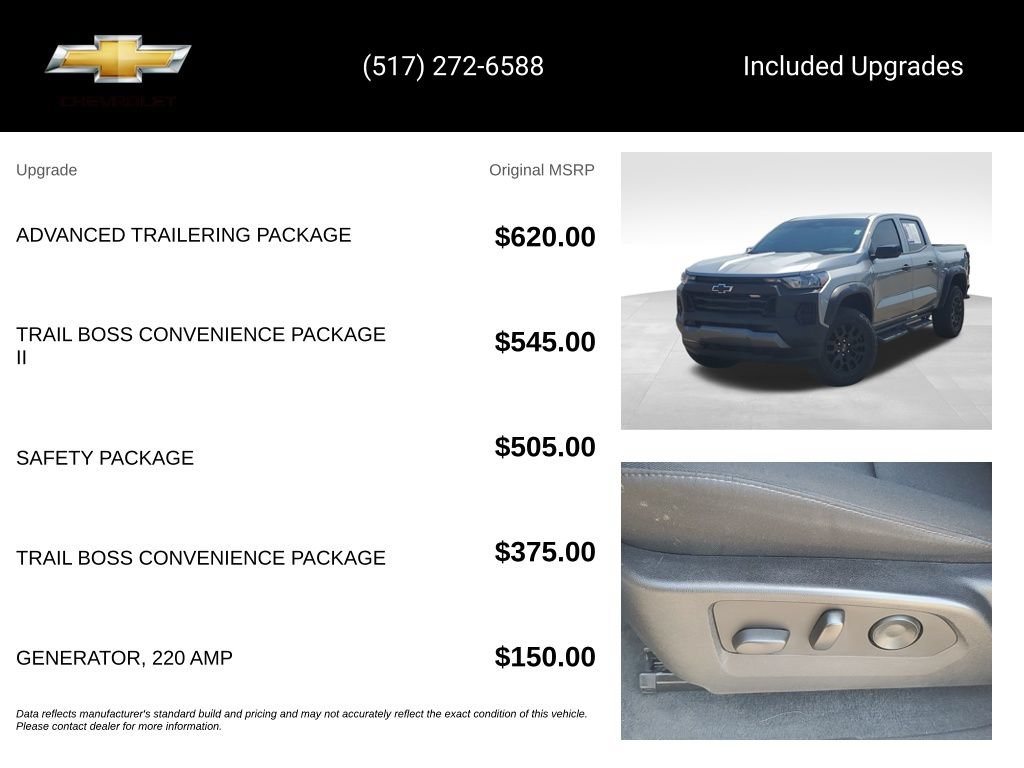 Used 2023 Chevrolet Colorado Trail Boss w/ Advanced Trailering Package AWD/4WD image 15