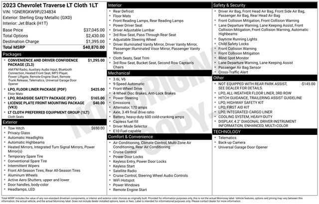 Used 2023 Chevrolet Traverse LT image 27