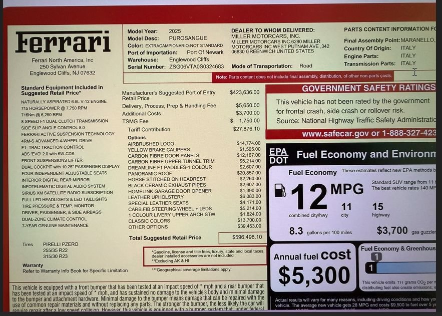 Used 2025 Ferrari Purosangue AWD/4WD image 32