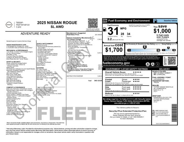 Used 2025 Nissan Rogue SL w/ Tech Package AWD/4WD image 11