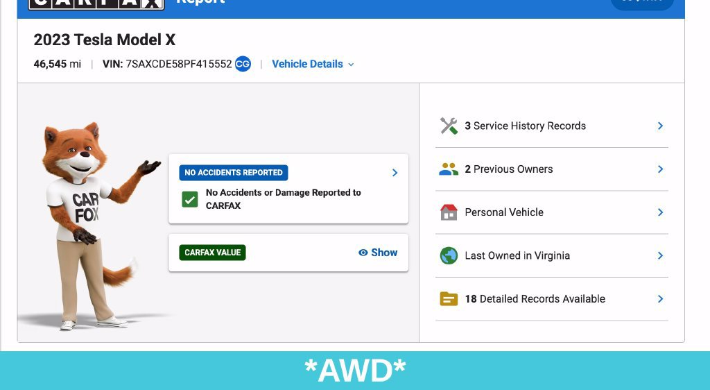 Used 2023 Tesla Model X AWD/4WD image 10