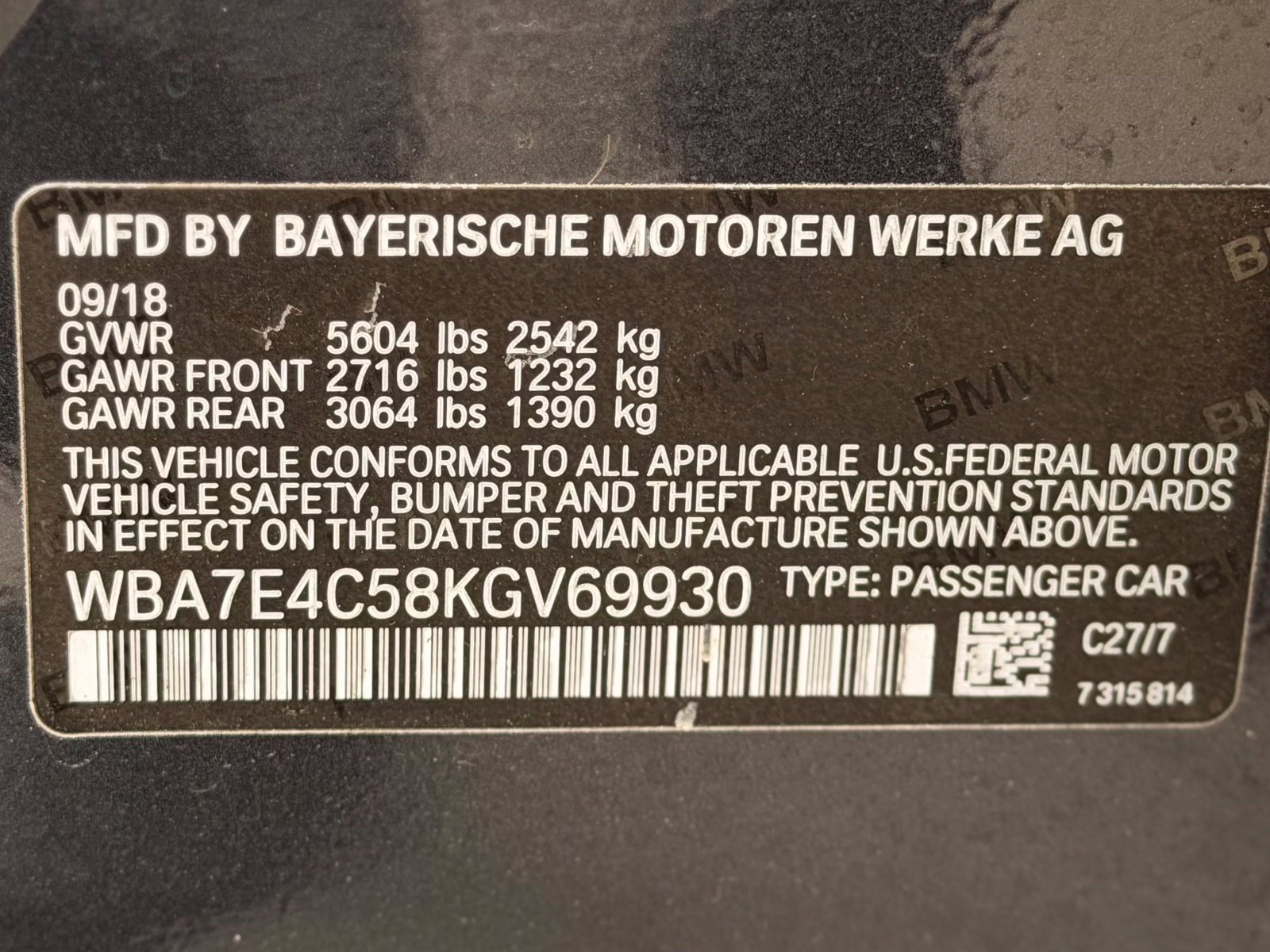 Used 2019 BMW 740i xDrive w/ Executive Package AWD/4WD image 88