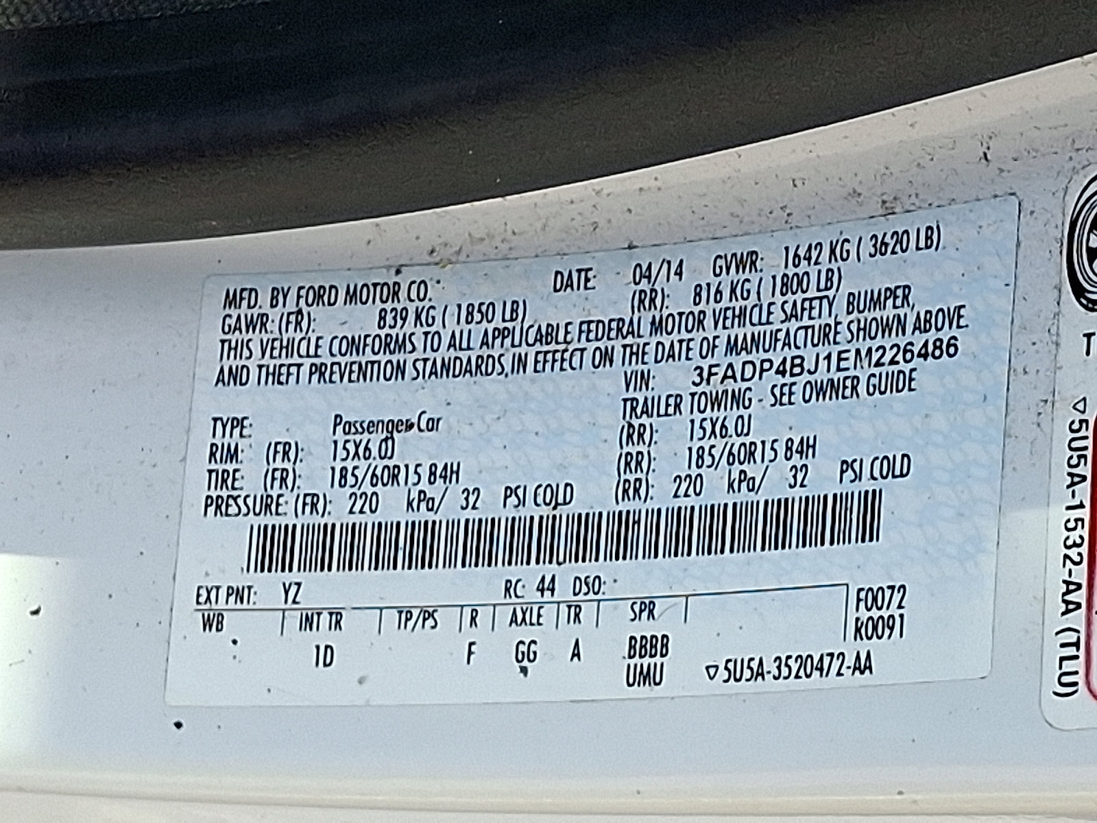 Used 2014 Ford Fiesta SE FWD image 25