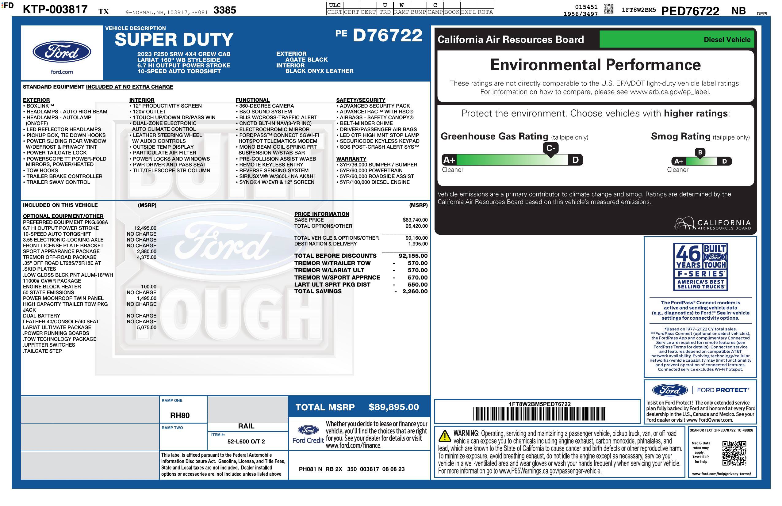 Used 2023 Ford F250 Lariat w/ Lariat Ultimate Package AWD/4WD image 3