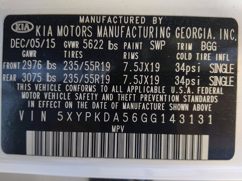 Used 2016 Kia Sorento SX image 33